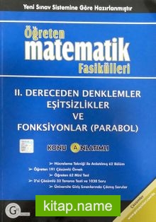 2.Dereceden Denklemler Eşitsizlikler Ve Fonksiyonlar (Parabol) / Konu Anlatımlı / Öğreten Matematik Fasikülleri