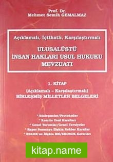 Açıklamalı İçtihatlı Karşılaştırmalı Ulusalüstü İnsan Hakları Usul Hukuku Mevzuatı 1. Kitap  Açıklamalı-Karşılaştırmalı Birleşmiş Milletler Belgeleri