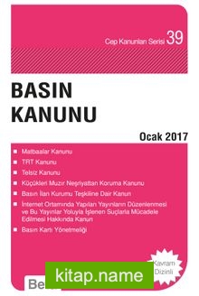 Basın Kanunu / Cep 033