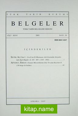 Belgeler Dergisi Sayı 30