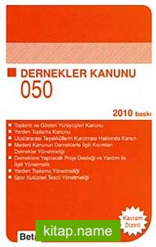 Dernekler Kanunu /  Cep Kanunları 050