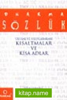 Dharma Sözlük Ulusal ve Uluslararası Kısaltmalar ve Kısa Adlar