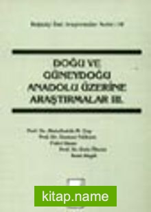 Doğu Ve Güneydoğu Üzerine Araştırmalar 3. Cilt