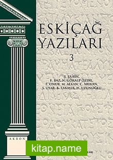 Eskiçağ Yazıları 3