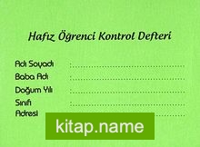 Hafız Öğrencileri Kontrol Defteri