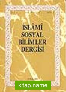 İslami Sosyal Bilimler Dergisi 1993 Cilt:1 Sayı:1