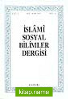 İslami Sosyal Bilimler Dergisi 1993 Cilt:1 Sayı:2