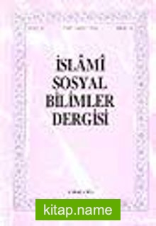 İslami Sosyal Bilimler Dergisi 1994 Cilt:2 Sayı:2