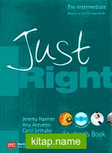 Just Right Pre-Intermediate Student’s Book + CD