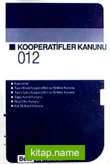 Kooperatifler Kanunu / Cep Kanunu 012