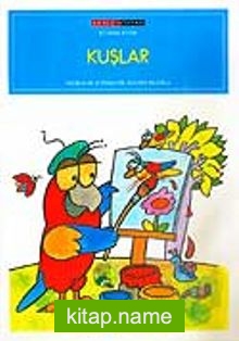 Kuşlar 8 Syf. Siyah-Beyaz Boyama Kitabı