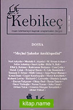 Sayı 16/2003-Kebikeç-İnsan Bilimleri İçin Kaynak Araştırmaları Dergisi