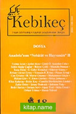 Sayı 18/2004-Kebikeç-İnsan Bilimleri İçin Kaynak Araştırmaları Dergisi