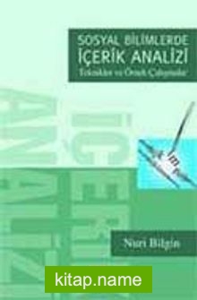 Sosyal Bilimlerde İçerik Analizi / Teknikler Ve Örnek Çalışmalar - En ...