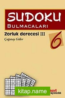 Sudoku Bulmacaları 6 Zorluk Derecesi III