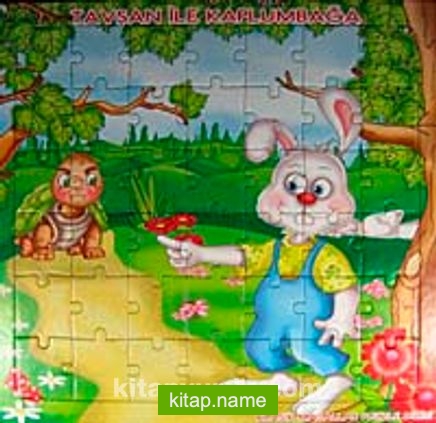 Tavşan ile Kaplumbağa Yapboz / Klasik Masallar Puzzle Dizisi