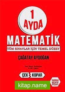 1 Ayda Matematik : Tüm Sınavlar İçin Temel Düzey