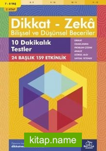 10 Dakikalık Testler (7 – 8 Yaş 2.Kitap, 159 Etkinlik) / Dikkat – Zeka Bilişsel ve Düşünsel Beceriler