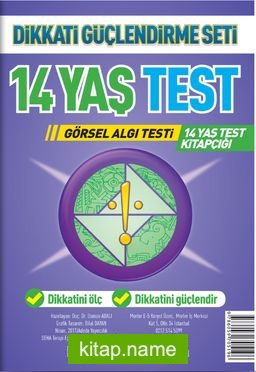 14 Yaş Test Görsel Algı Seti / 14 Yaş Test Kitapçığı