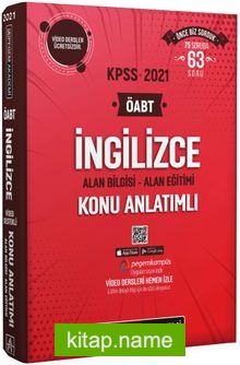 2021 KPSS ÖABT İngilizce Video Destekli Konu Anlatımlı