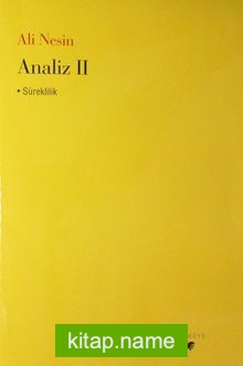 Analiz II – Süreklilik