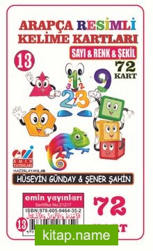 Arapça Resimli Kelime Kartları 13 / Sayı – Renk – Şekil