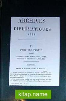 Archives Diplomatiques 1863 IV (6-C-6)