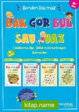 Benden Kaçmaz (4’lü Set) Odaklanma, Algı-Dikkat ve Konsantrasyon Bulmacaları