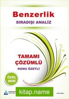 Benzerlik Tamamı Çözümlü Konu Özetli Özel Seri