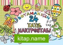 Boyamak İçin 24 Tatil Kartpostalı (5-7 Yaş)