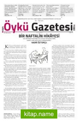 Can Aylık Öykü Gazetesi Sayı:14 Kasım 2017
