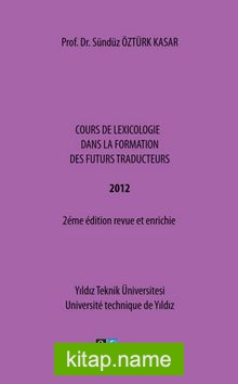 Cours De Lexıcologie Dans La Formation Des Futurs Traducteurs