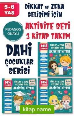 Dahi Çocuklar Aktivite Seti 5-6 Yaş (3 Kitap Takım)