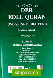 Der Edle Quran und Seine Bedeutung (Arabisch-Deutsch) (Kod:021)