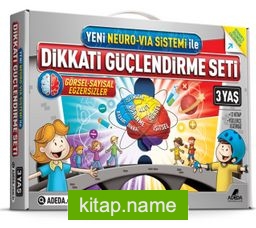 Dikkati Güçlendirme Seti 3 Kitap (3 Yaş) (Yeni Neuro-Via Sistemi ile)