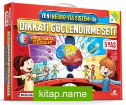 Dikkati Güçlendirme Seti 3 Kitap (5 Yaş) (Yeni Neuro-Via Sistemi ile)