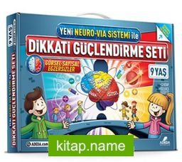 Dikkati Güçlendirme Seti 3 Kitap (9 Yaş) (Yeni Neuro-Via Sistemi ile)