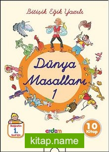 Dünya Masalları Dizisi -1 (10 Kitap) / Bitişik Eğik Yazılı Dünya Masalları