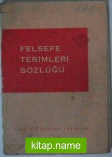 Felsefe Terimleri Sözlüğü Kod: 10-I-21