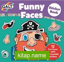 Funny Faces Sticker Book / Eğlenceli Yüzler Çıkartma Kitabı (3 Yaş+)