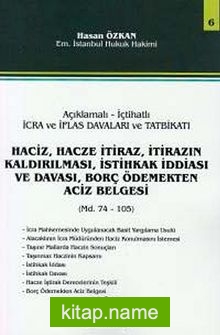 Haciz, Hacze İtiraz, İtirazın Kaldırılması, İstihkak İddiası Ve Davası, Borç Ödemekten Aciz Belgeler