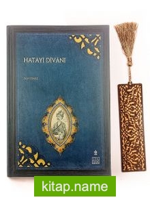 Hatayi Divanı + Ahşap Ayraç – Lale – Rölyef Cevizli