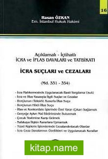 İcra Suçları ve Cezaları  Açıklamalı -İçtihatlı İcra ve İflas Davaları ve Tatbikatı