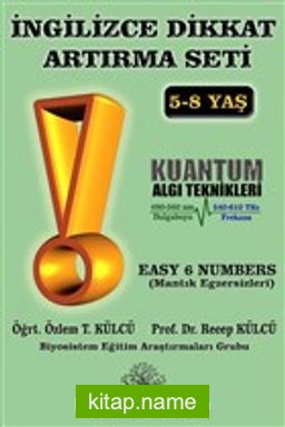 İngilizce Dikkat Artırma Seti 6. Kitap  Easy 6 Numbers (Mantık Egzersizleri)