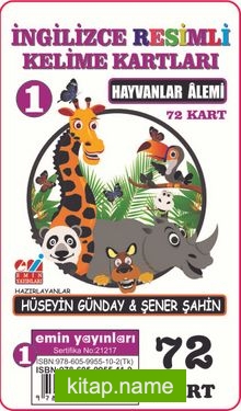 İngilizce Resimli Kelime Kartları 1 / Hayvanlar Alemi