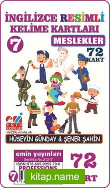 İngilizce Resimli Kelime Kartları 7 / Meslekler