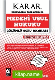 Karar Medeni Usul Hukuku Çözümlü Soru Bankası