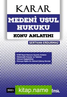 Karar Medeni Usul Hukuku Konu Anlatımı