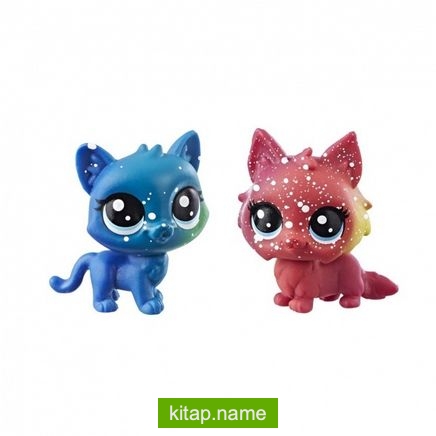 Littlest Pet Shop 2’li Kozmik Miniş Koleksiyonu İyi Dostlar Kırmızı Kedi – Mavi Kedi (E2128)