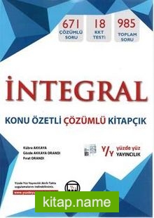 Matematik İntegral Konu Özetli Çözümlü Kitapçık